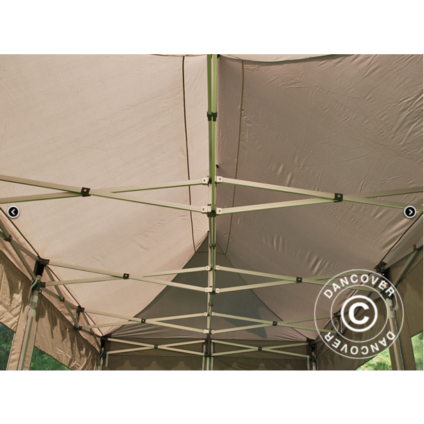 FleXtents PRO 4x6m "Morocco" inkl 8st sidor, Latte