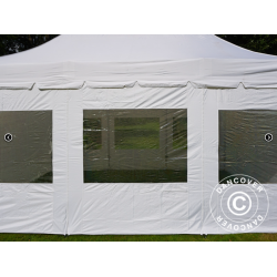 FleXtents PRO 4x6m "Peak Pagoda" inkl 8st sidor, Vit