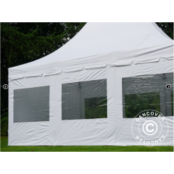 FleXtents PRO 4x6m "Peak Pagoda" inkl 8st sidor, Vit