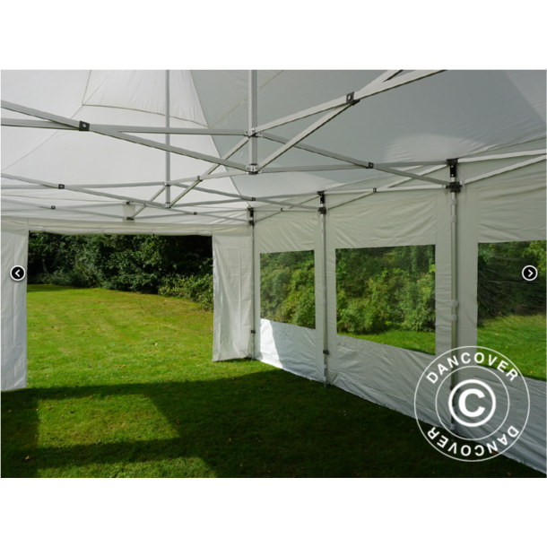 FleXtents PRO 4x6m "Peak Pagoda" inkl 8st sidor, Vit