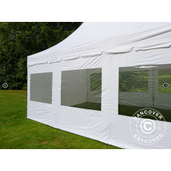 FleXtents PRO 4x6m "Peak Pagoda" inkl 8st sidor, Vit