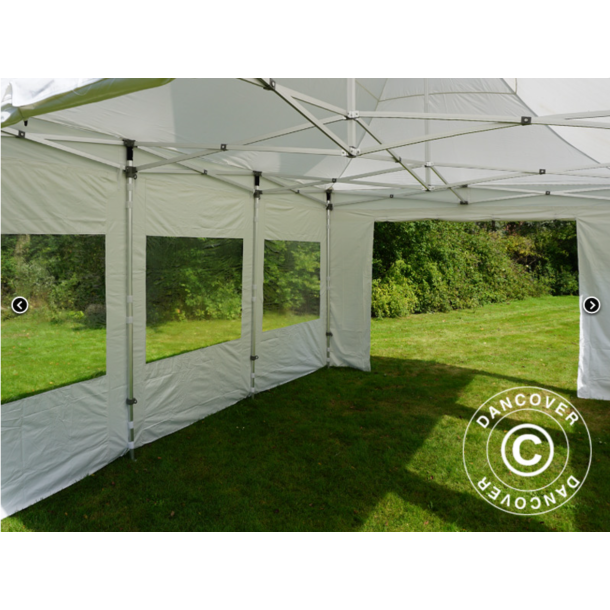 FleXtents PRO 4x6m "Peak Pagoda" inkl 8st sidor, Vit