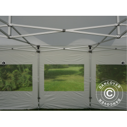 FleXtents PRO 4x6m "Peak Pagoda" inkl 8st sidor, Vit