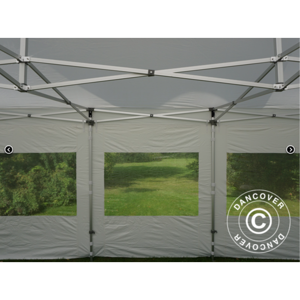 FleXtents PRO 4x6m "Peak Pagoda" inkl 8st sidor, Vit