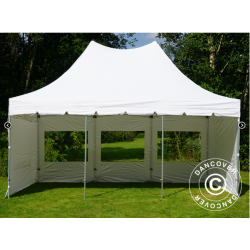 FleXtents PRO 4x6m "Peak Pagoda" inkl 8st sidor, Vit