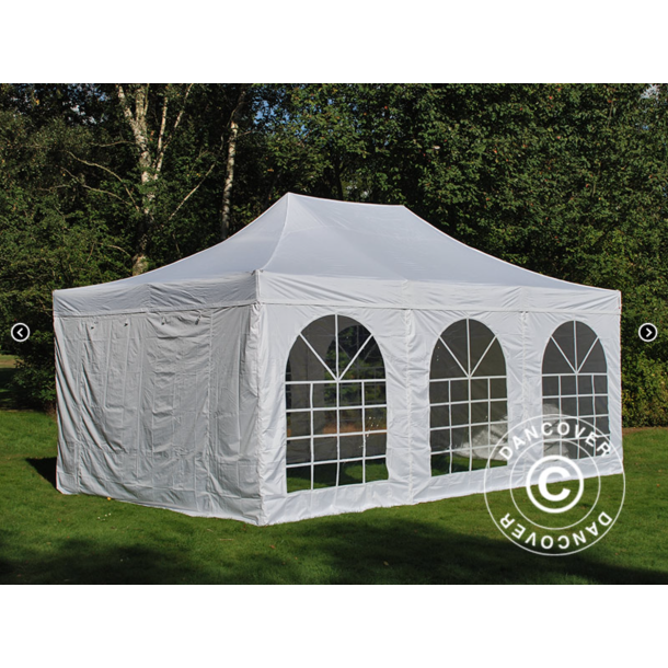 FleXtents PRO 4x6m "Vintage" inkl 8st sidor, Vit