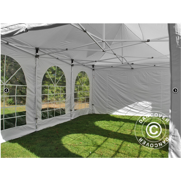 FleXtents PRO 4x6m "Vintage" inkl 8st sidor, Vit
