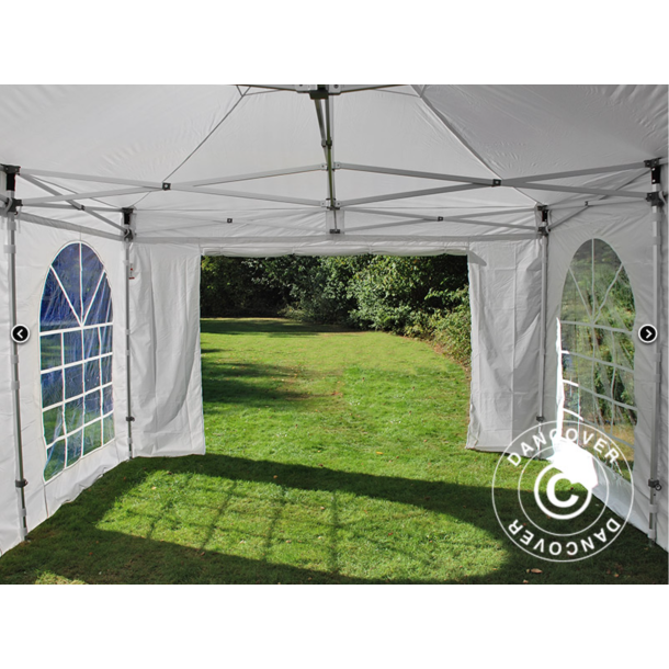 FleXtents PRO 4x6m "Vintage" inkl 8st sidor, Vit