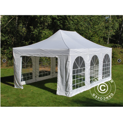 FleXtents PRO 4x6m "Vintage" inkl 8st sidor, Vit