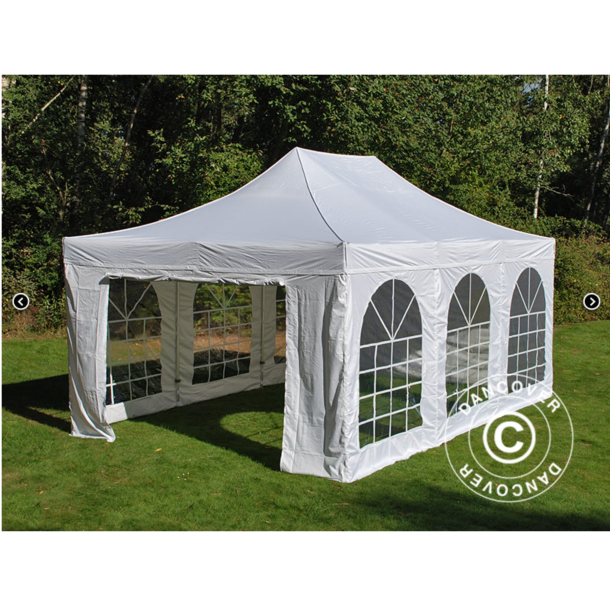 FleXtents PRO 4x6m "Vintage" inkl 8st sidor, Vit