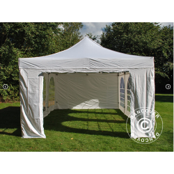 FleXtents PRO 4x6m "Vintage" inkl 8st sidor, Vit