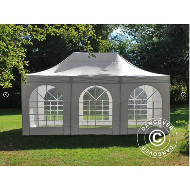 FleXtents PRO 4x6m "Vintage" inkl 8st sidor, Vit