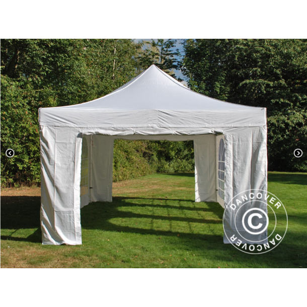 FleXtents PRO 4x6m "Vintage" inkl 8st sidor, Vit