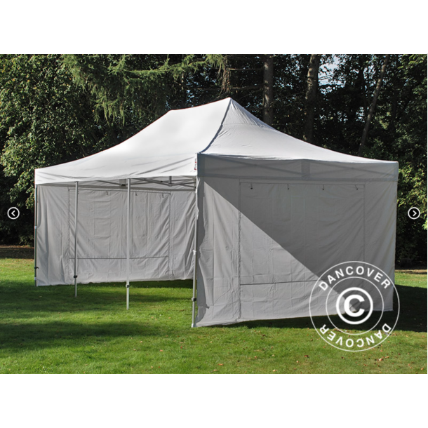 FleXtents PRO 4x6m "Vintage" inkl 8st sidor, Vit