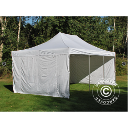 FleXtents PRO 4x6m "Vintage" inkl 8st sidor, Vit