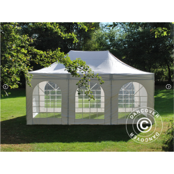 FleXtents PRO 4x6m "Vintage" inkl 8st sidor, Vit