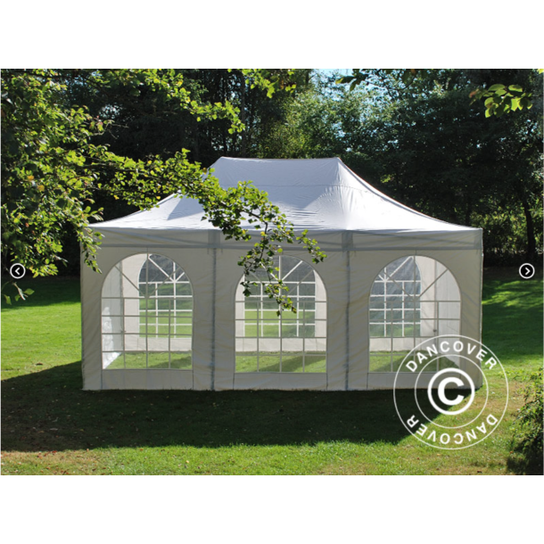 FleXtents PRO 4x6m "Vintage" inkl 8st sidor, Vit