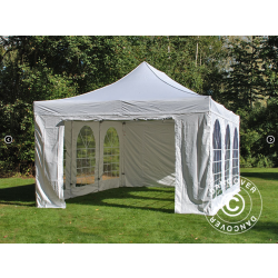 FleXtents PRO 4x6m "Vintage" inkl 8st sidor, Vit