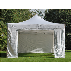 FleXtents PRO 4x6m "Vintage" inkl 8st sidor, Vit