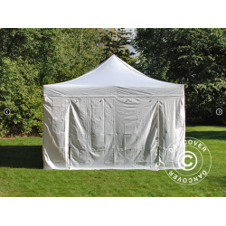 FleXtents PRO 4x6m "Vintage" inkl 8st sidor, Vit