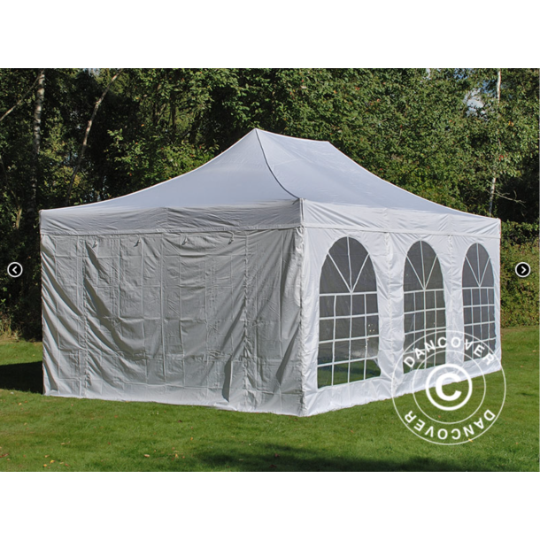 FleXtents PRO 4x6m "Vintage" inkl 8st sidor, Vit