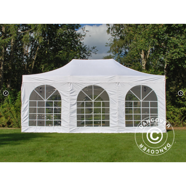 FleXtents PRO 4x6m "Vintage" inkl 8st sidor, Vit