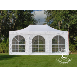 FleXtents PRO 4x6m "Vintage" inkl 8st sidor, Vit