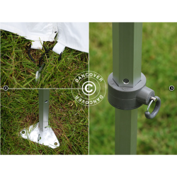 FleXtents PRO 4x6m "Vintage" inkl 8st sidor, Vit