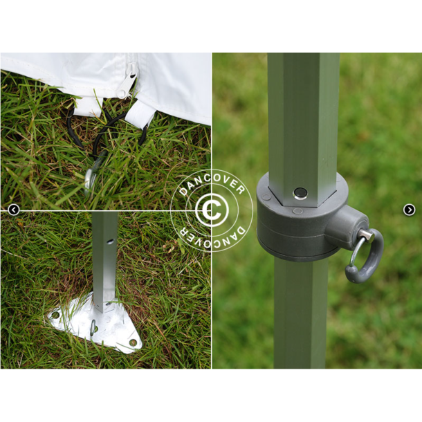 FleXtents PRO 4x6m "Vintage" inkl 8st sidor, Vit