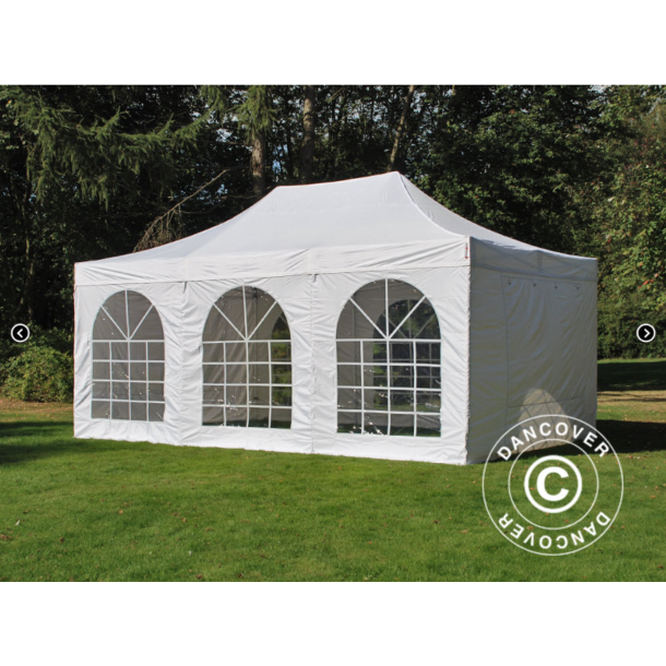 FleXtents PRO 4x6m "Vintage" inkl 8st sidor, Vit