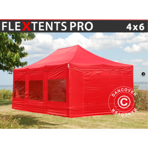 Flextents PRO 4x6m inkl 8st sidovggar