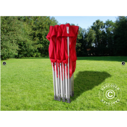 Flextents PRO 4x6m inkl 8st sidovggar