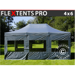 Flextents PRO 4x6m inkl 8st sidovggar