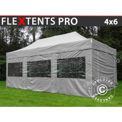 Flextents PRO 4x6m inkl 8st sidovggar