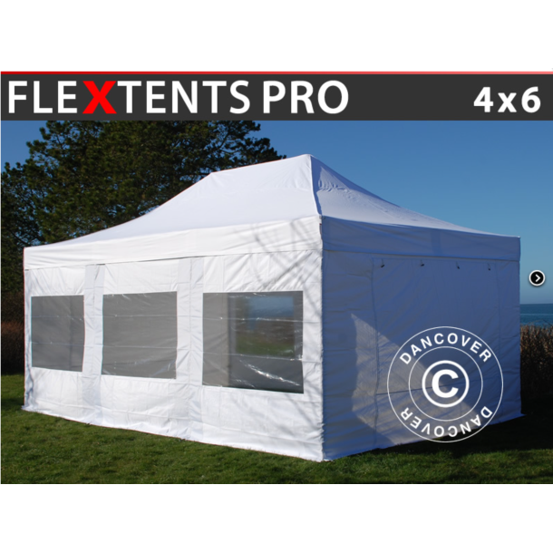 Flextents PRO 4x6m inkl 8st sidovggar