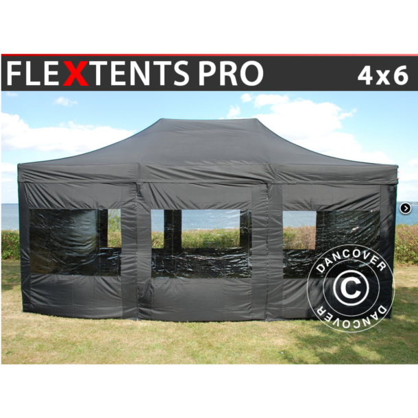 Flextents PRO 4x6m inkl 8st sidovggar