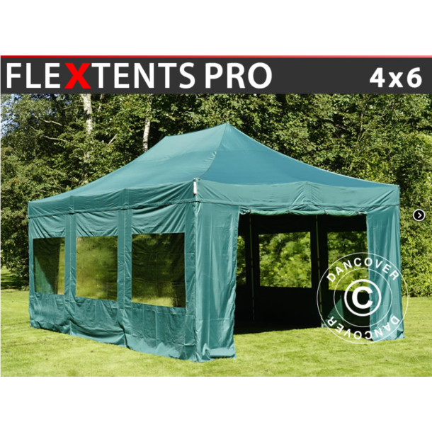 Flextents PRO 4x6m inkl 8st sidovggar