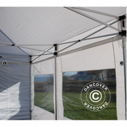 FleXtents PRO 4x6m "Flamsker" inkl 8st sidor, Vit