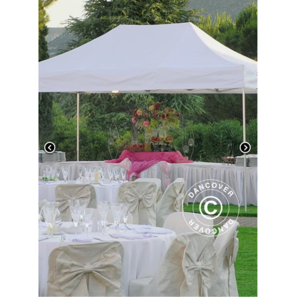 FleXtents PRO 4x6m "Flamsker" inkl 8st sidor, Vit