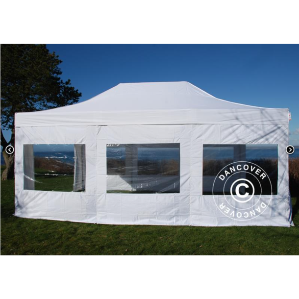 FleXtents PRO 4x6m "Flamsker" inkl 8st sidor, Vit