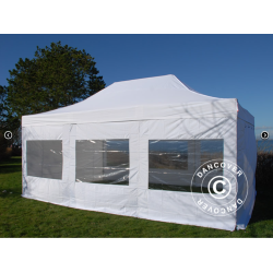 FleXtents PRO 4x6m "Flamsker" inkl 8st sidor, Vit
