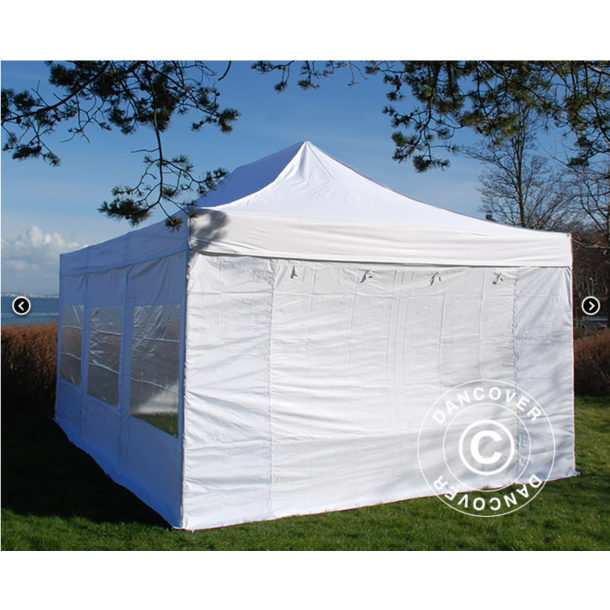 FleXtents PRO 4x6m "Flamsker" inkl 8st sidor, Vit