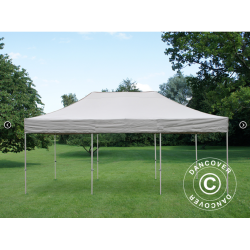 Flextents PRO 4x6m inkl. 8st dekorativa hrngardiner