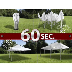 Flextents PRO 4x6m inkl. 8st dekorativa hrngardiner