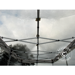 FleXtents PRO 4x6m PVC inkl 8st sidor, Transparent