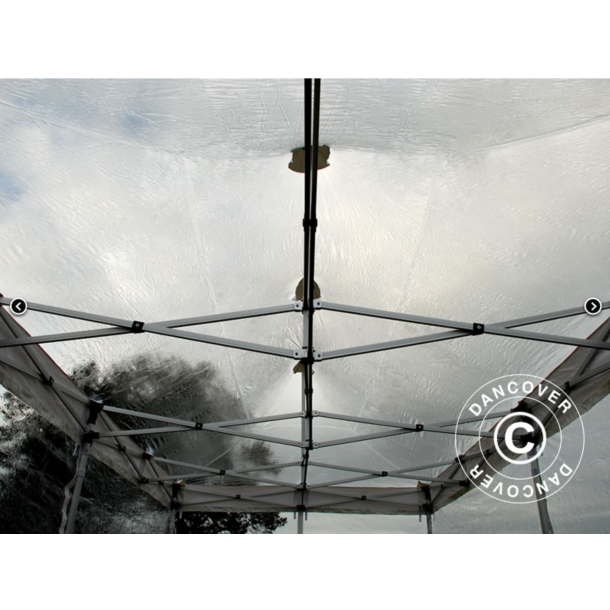 FleXtents PRO 4x6m PVC inkl 8st sidor, Transparent
