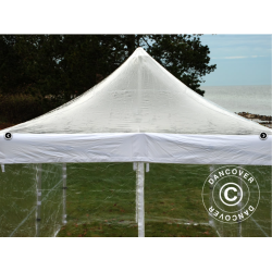 FleXtents PRO 4x6m PVC inkl 8st sidor, Transparent
