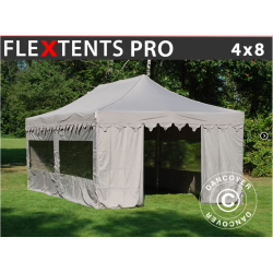 FleXtents PRO 4x8m "Morocco" inkl 6st sidor, Latte