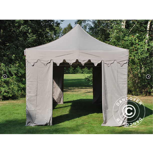 FleXtents PRO 4x8m "Morocco" inkl 6st sidor, Latte