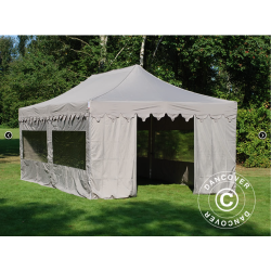 FleXtents PRO 4x8m "Morocco" inkl 6st sidor, Latte